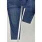 Chicos Jeans 3 US 16 So Slimming Girlfriend Slim Ankle Stretch Blue Denim Pearls