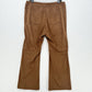 Soft Surroundings Pants Womens Large Petite Flared Crop Faux Suede Brown EUC