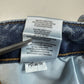 Vigoss Jeans Womens 18 Marley Straight Blue Distressed Stretch Denim Medium Wash