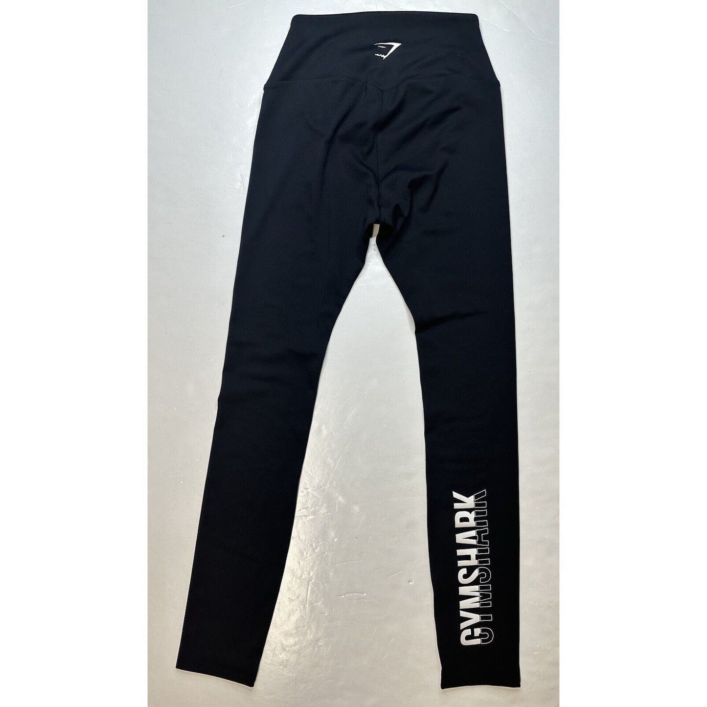 Gymshark Legging Small Fraction Black Womens Training Workout Gym Spellout EUC