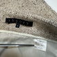 Theory Skirt Womens 4 Beige Wool Blend Pockets Lined Zip Back Academia Preppy