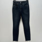 Good American Jeans Womens 10 30 Good Legs Skinny High Rise Blue Denim Dark Fray