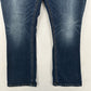 BKE Jeans Womens 31 Measures 35x30.5 Gabby Bootcut Blue Denim Dark Western Rodeo