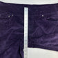 Jag Jeans Womens 14W Corduroy Straight Purple Preppy Pull On *See Measurements