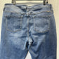 Kancan Jeans Womens 22 Flare Blue Stretch Denim Button Fly Distressed Cowboy