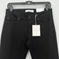 Kancan Jeans Womens 9 28 Skinny Midrise Black Stretch Denim Fray Zipper Hem NEW