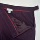 St John Sport Pants Womens 12 Wide Leg Ankle Purple Zip Career Contemporary