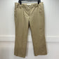 Escada Jeans Womens EUR46 Beige Bootcut Cropped Ankle Stretch Casual *Flaw