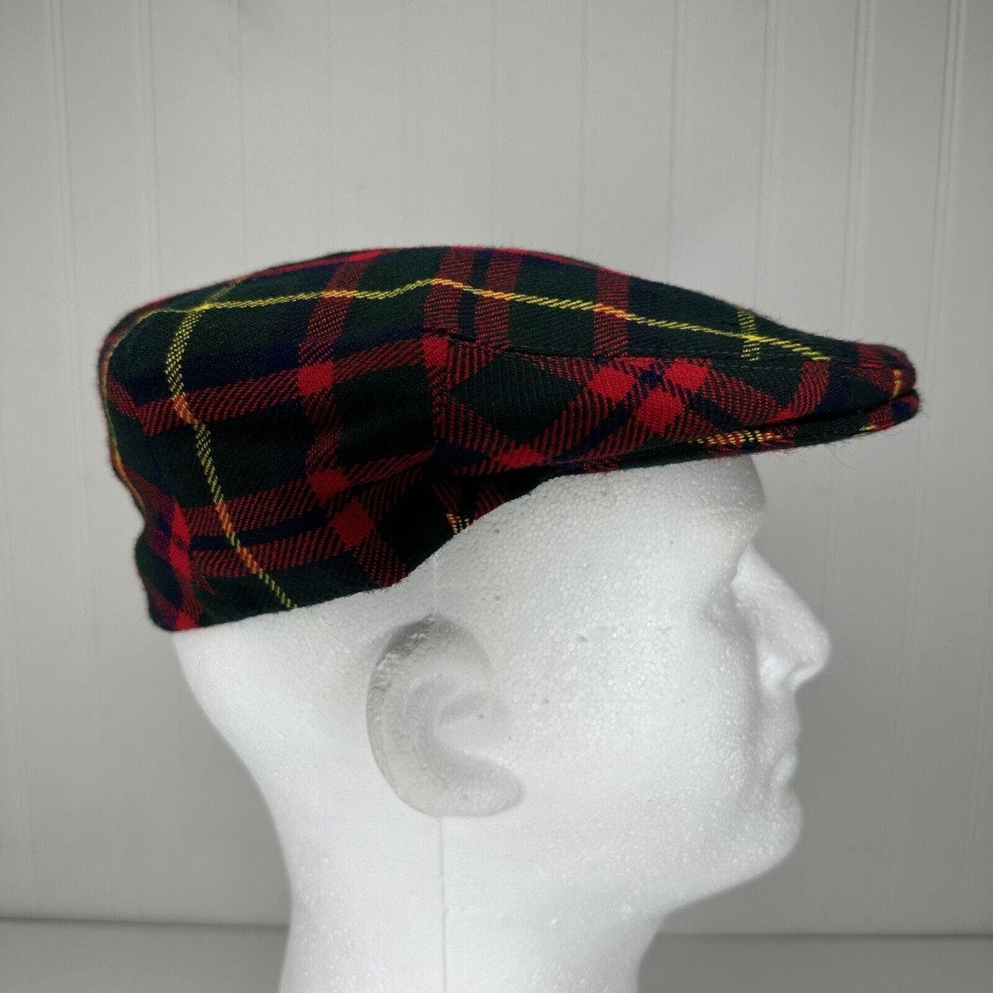 Shandon Wool Tweed Newsboys Hat Flap Cap MacKintosh Hunting Tartan Size 7¼ / 59