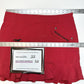 Pearly Gates Golf Skort Womens US 12 Pickleball Red Ripstop Skirt/Shorts EUC