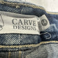 Carve Designs Jeans Womens 14 Straight Leg Blue Denim Raw Hem Fray