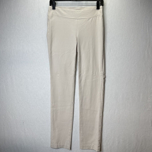 J McLaughlin Pants Womens 2 Masie Slim Straight Beige Stone Pull On Tummy Panel