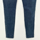 Escada Sport Jeans Womens 6 EUR36 Skinny Blue Selvedge Denim Tie Flaps Distress