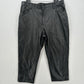 Abercrombie Fitch Pant 34 18 Faux Leather Ankle Straight Ultra Hi Rise Curve EUC