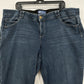 Democracy Jeans Womens 24W Skinny Ankle Ab Solution Blue Denim Tummy Control