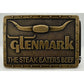 1978 Glenmark "The Steak-Eaters Beef" Vintage Brass Belt Buckle Longhorn