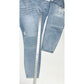 Old Navy Jeans Womens 20 Rockstar Super Skinny Ankle Blue Distressed Patches NEW