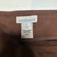 Sundance Pants Womens 8 Faux Suede Brown Legging Skinny Moto Zip Hem Academia