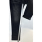 Lularoe Jeans Womens 34 US 16 Boyfriend Black Stretch Denim Tummy Panel EUC