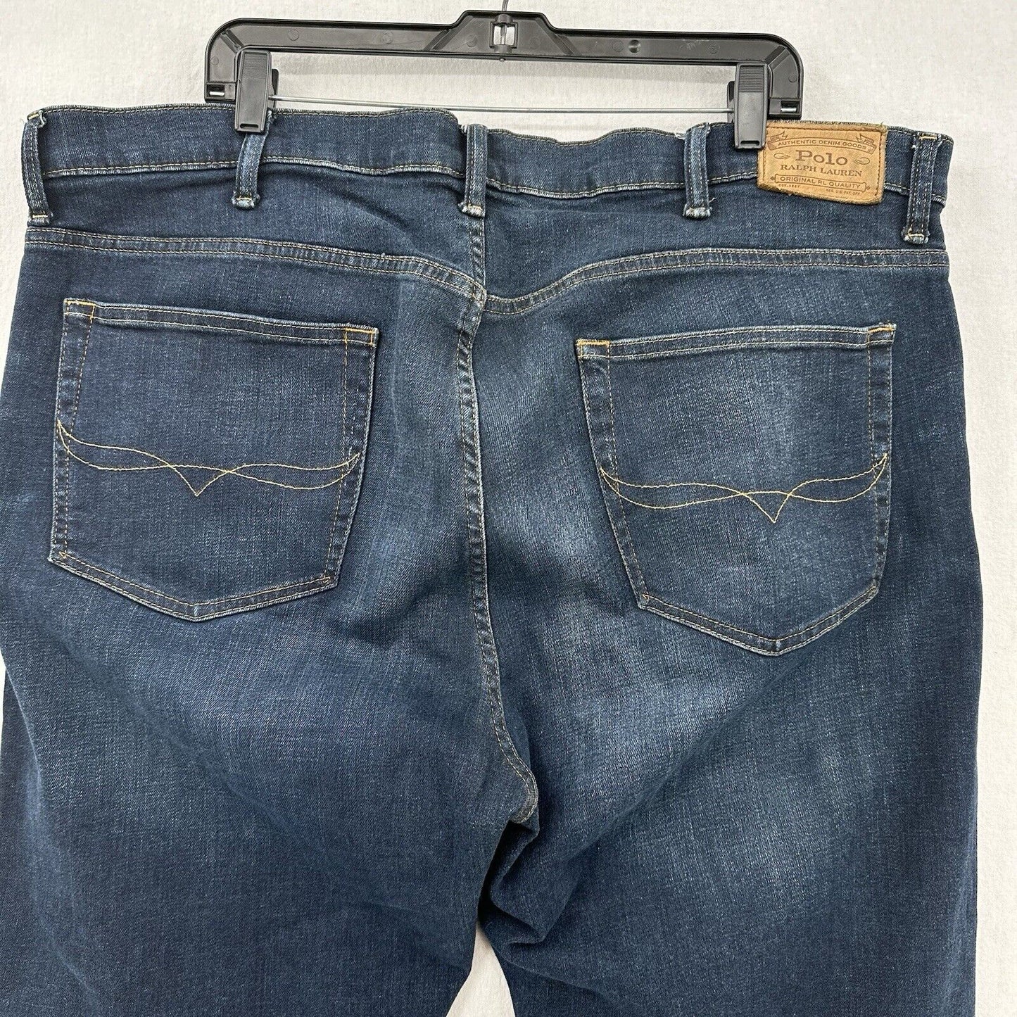 Polo Ralph Lauren Jeans Mens 44x30 Blue Prospect Straight Denim Dark Tag44x34