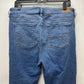 American Eagle Jeans 14 Jegging Hi Rise Next Level Blue Denim Distressed Patches