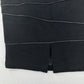 Lafayette 148 Skirt Womens 12 Black Wool Blend Lined Zipper Accent Mob Career