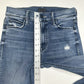 Mother Jeans Womens 26 Dazzler Ankle Fray Blue Denim Weekend Warrior Distressed