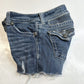 Miss Me Shorts Womens 27 Cut Off Lowrise Denim Distress Jewels Western Cowboy