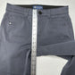 Democracy Jeans Womens 8 Petite Straight Ab Solution Gray Stretch Denim EUC