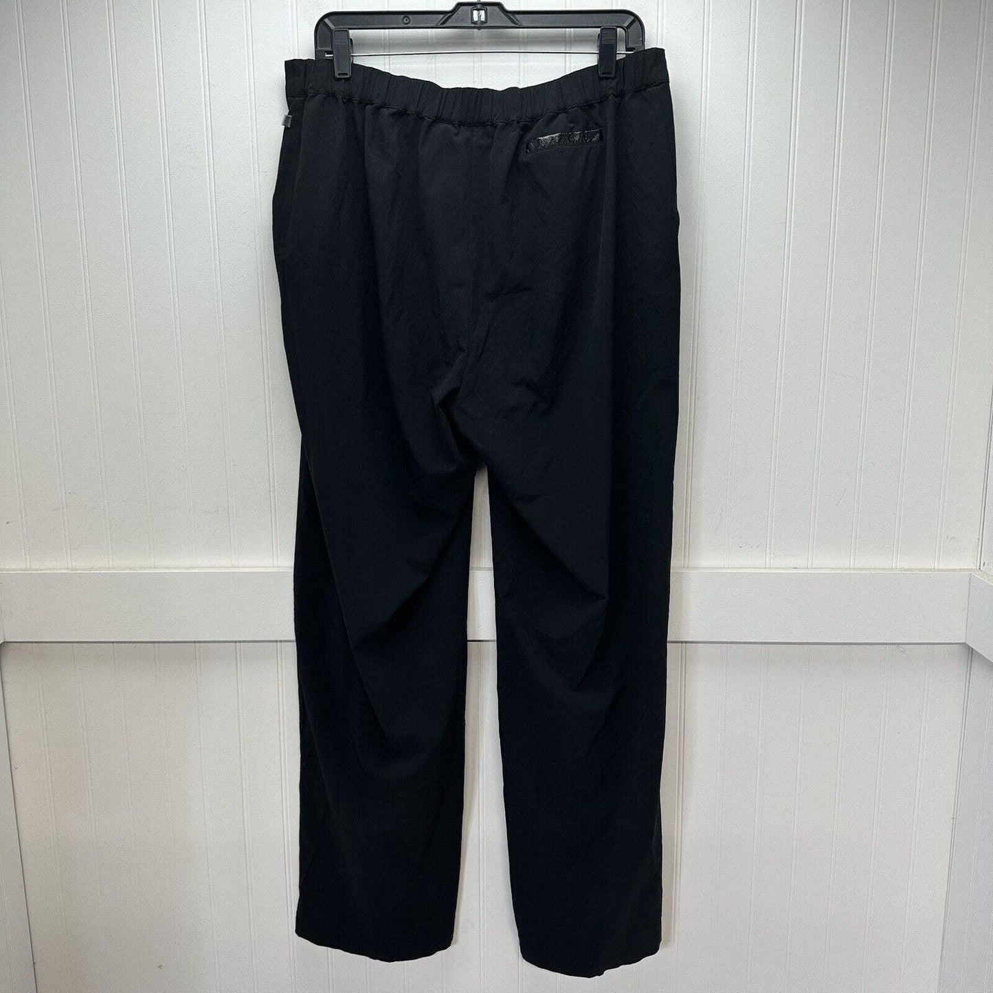 Chicos Pants 2 Womens 12 Large Black Zenergy Wide Leg Lightweight Travel Minimal