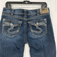 Silver Jeans Women 31 Suki Surplus Capri Curvy Midrise Denim Blue Western Cowboy