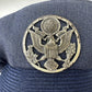 Vintage US Air Force Service Cap Flight Ace Five Star 100% Wool Blue 7 Military