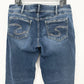 Silver Jeans Women 32 Elyse Slim Boot Relaxed Blue Stretch Bootcut Denim Western