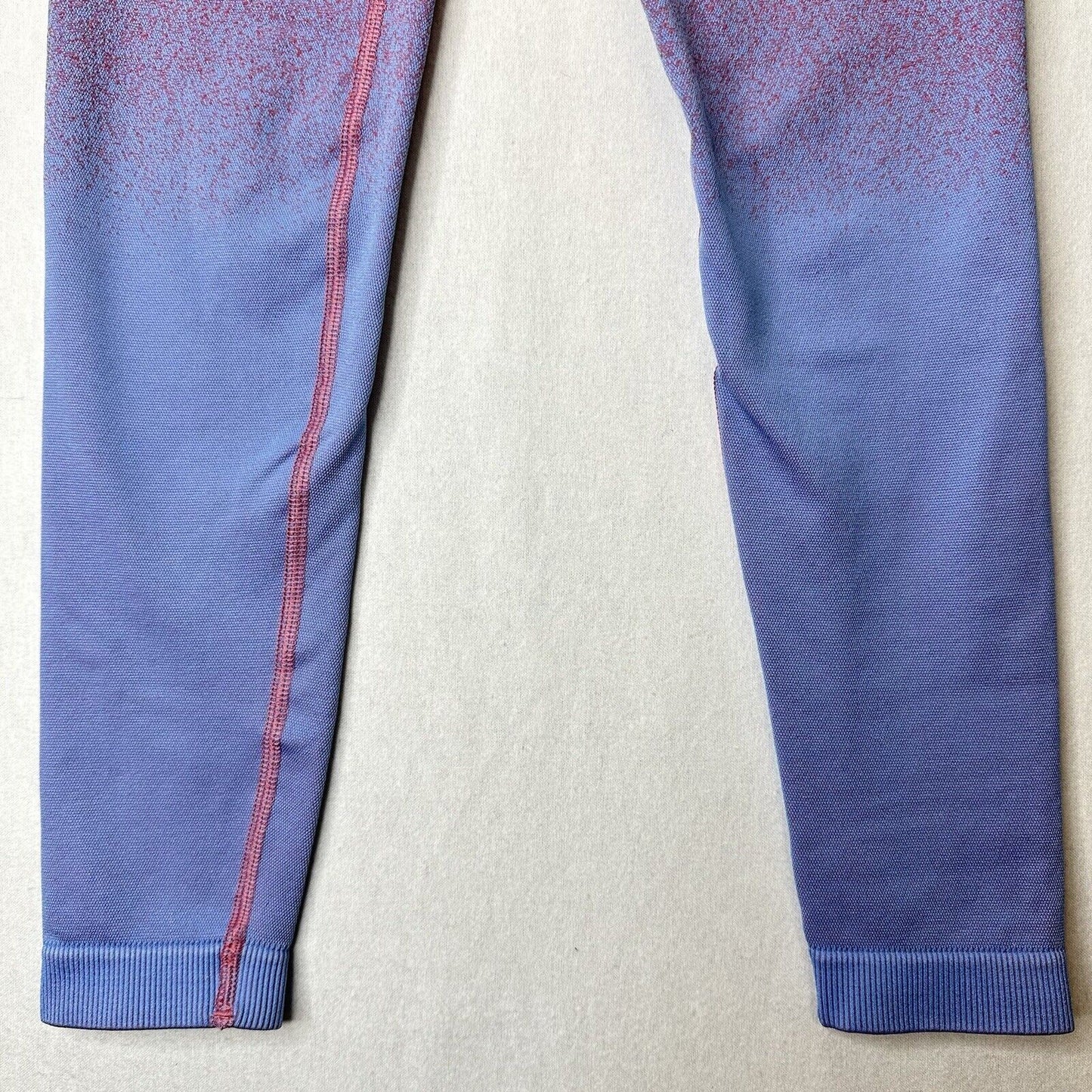 Gymshark Legging Womens Small Adapt Ombre Seamless Pink Blue Training EUC