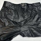 Maeve Anthropologie Womens 31 Colette Wide Crop Black Faux Leather Baddie EUC