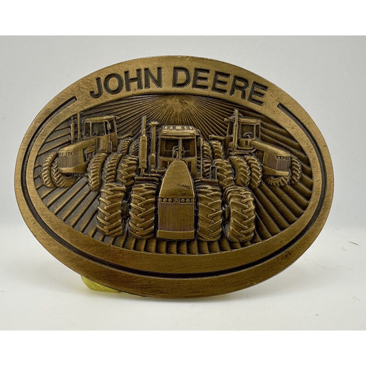 JOHN DEERE 1981 8050 Series 4WD Tractors Brass Belt Buckle