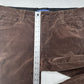 Democracy Jeans Womens 12 Straight Ab Solution Brown Corduroy Preppy 35"Waist