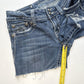 Miss Me Shorts Womens 27 Cut Off Lowrise Denim Distress Jewels Western Cowboy