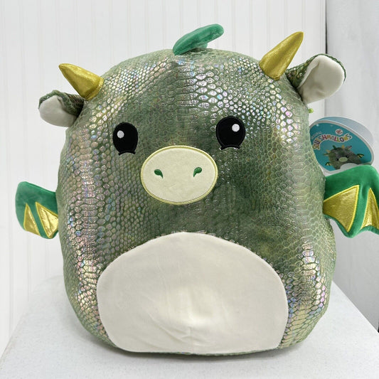 SQUISHMALLOW Marty Green Dragon 16" Walgreens Exclusive Kellytoy Plush Toy NEW