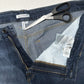 Good American Jeans Womens 22 Good Straight Blue Denim Distressed Fray EUC