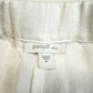 J Jill Pants Medium Purejill Linen Pull On Neutral White Roll Up Hem Coastal EUC