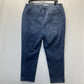 Chicos Jeans 3 US 16 So Slimming Girlfriend Slim Ankle Stretch Blue Denim Pearls