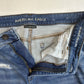 American Eagle Jeans 14 Jegging Hi Rise Next Level Blue Denim Distressed Patches