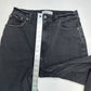 Abercrombie Fitch Jean 30 10 Ankle Straight Ultra High Rise Curve Black Distress