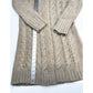 Elsamanda Sweater Medium Cardigan Wool Alpaca Blend Tan Chunky Duster Italy