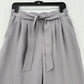 Lululemon Pants Women 10 Noir Wide Leg Ankle High Rise Gray Belted Flowy Coastal