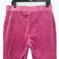 Juicy Couture Velour Pants XL Pink Wide Leg Pull On Lounge Y2K Barbie Girly