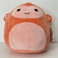 Squishmallow Kellytoy Plush Elton The Orange Monkey 12”