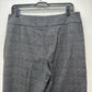 Chicos Pants 2 Womens 12 Gray Plaid Wide Leg Trouser Career Knit Stretch EUC