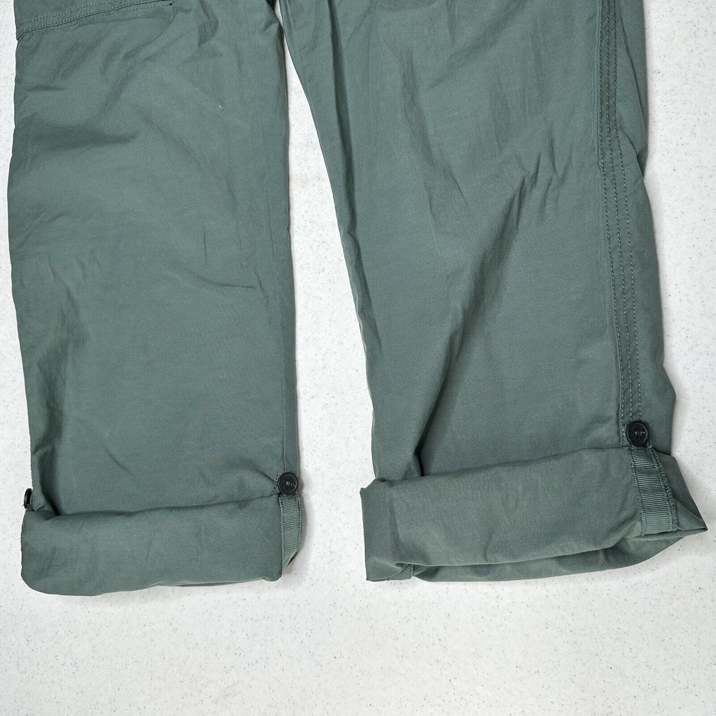 Marmot Pants Womens 4 Ginny Convertible Green Hiking Roll Up Gorpcore *Spot